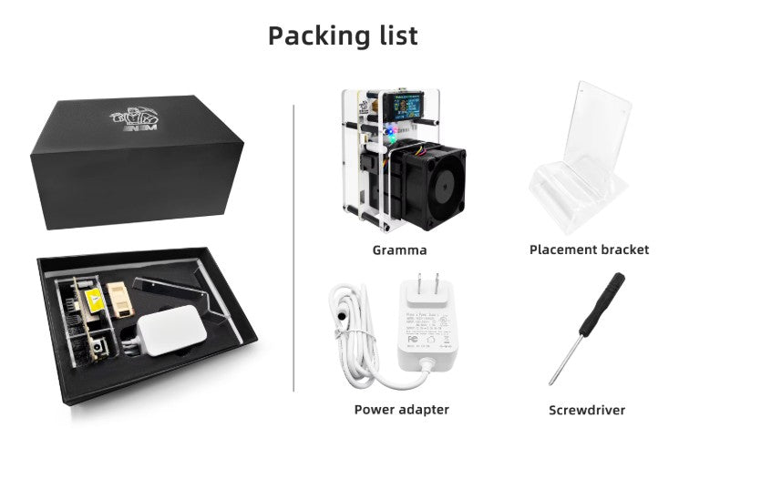 NMAxe Gamma optimized Bitaxe 601 NMMiner BM1370 ASIC 1.2TH (UK,SG Plug)